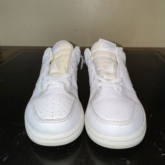 Nike Dunk Low Pure Platinum White DH9756-102 Preschool Little Boys Size 1Y - Picture 2 of 6